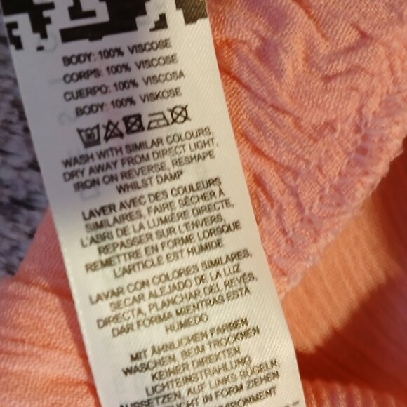 Asos Design Women's Flutter Frill Crinkle Beach Short Pink - Picture 7 of 8